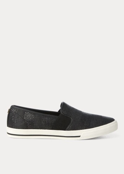 Tenis Ralph Lauren Jinny Woven Slip-On Mulher 21378-ZUFY